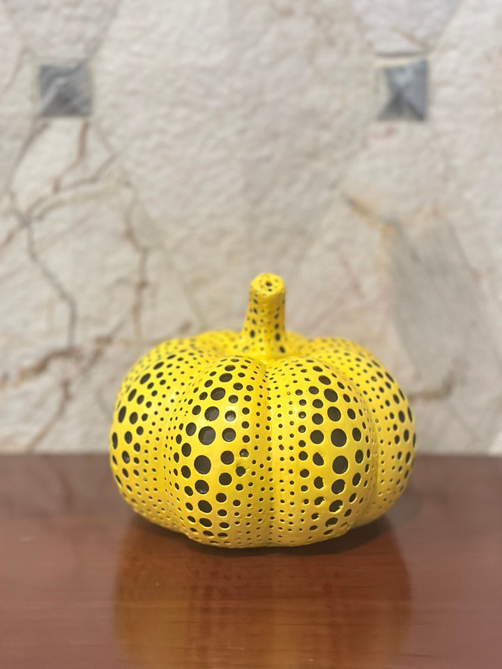 Polka dot art - pumpkin