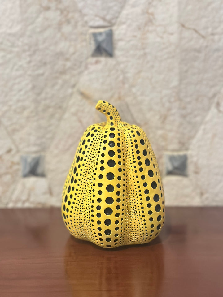 Polka dot art - Tall pumpkin