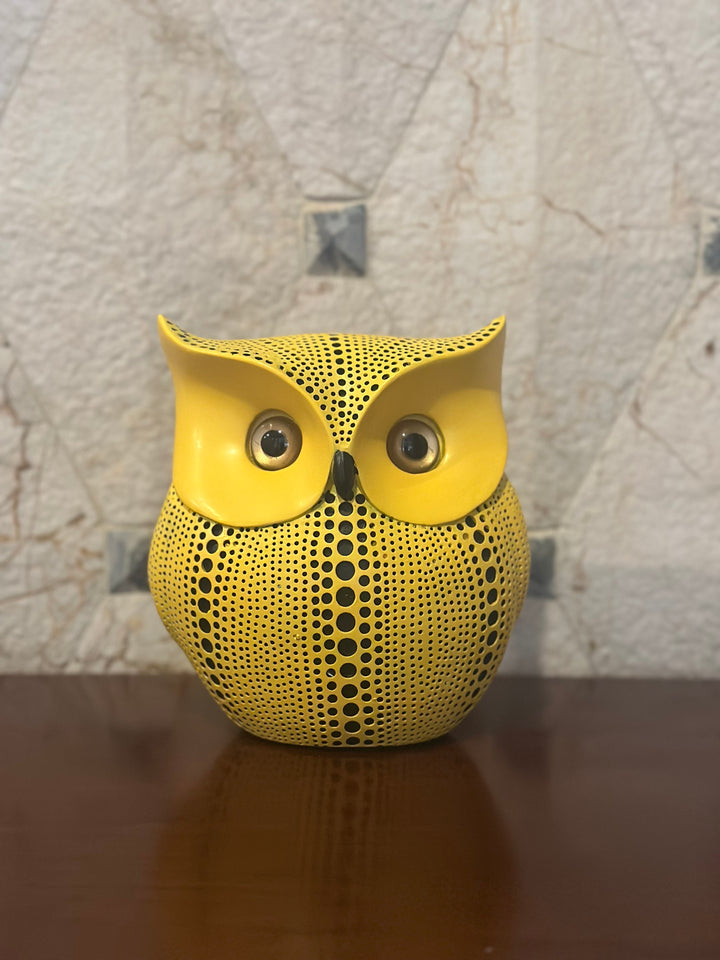 Polka dot art - Owl